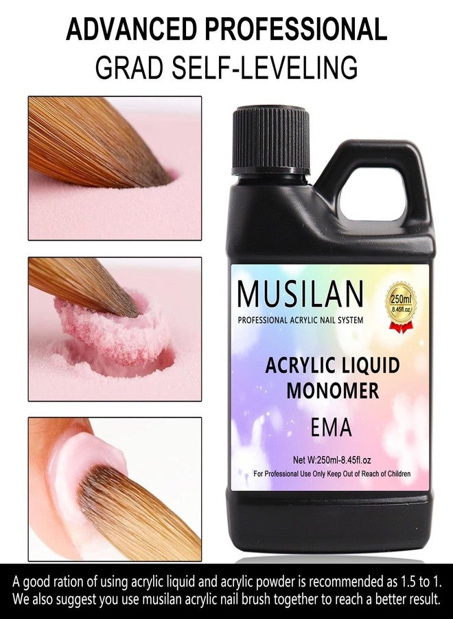 MUSILAN Monomer Acrylic Nail Liquid - 8.45oz Professional Monomer For Acrylic Powder Application,Non-Yellowing MMA-Free Nail Monomer Liquid for Beginners DIY at Home Nail Salon &Nail Extension Carving - Image 4